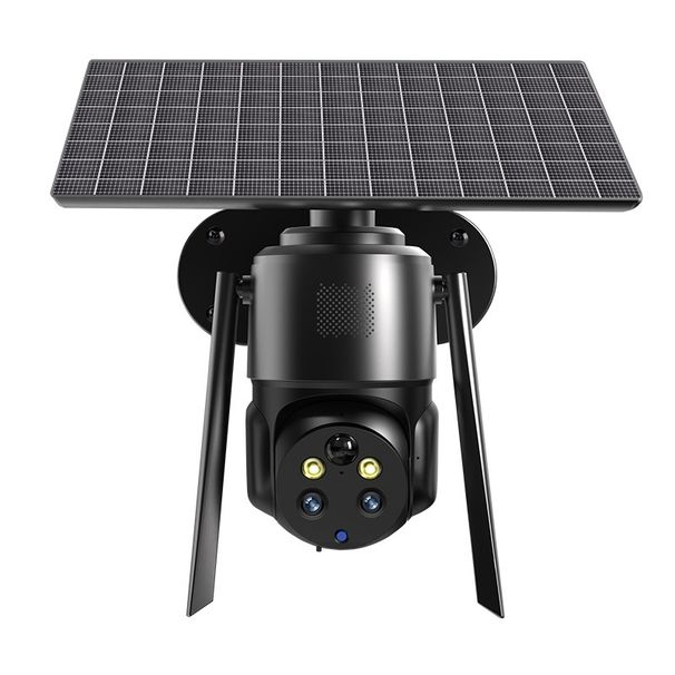 Câmera de segurança solar com zoom de 8x - Visualização remota sem fio no celular, visão noturna e detecção de movimento por IA (sem necessidade de Wi-Fi, IP65 à prova de intempéries)_voghion.com