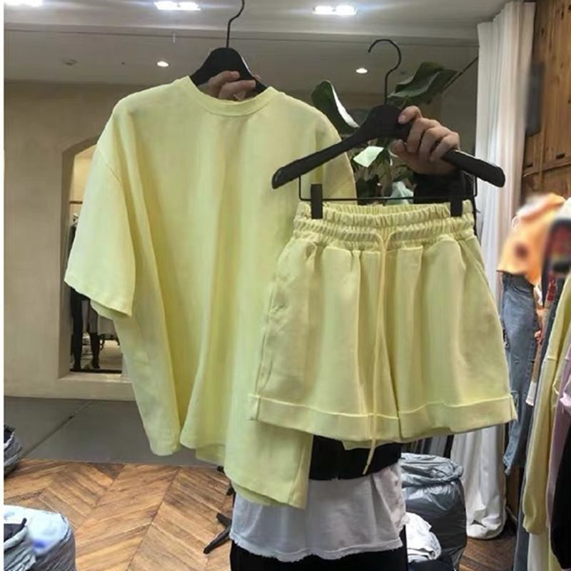 Sportanzug für Damen, neuer koreanischer Dongdaemun-Stil, modischer, lässiger, kleiner Duft, zweiteiliges Set für Damen_voghion.com
