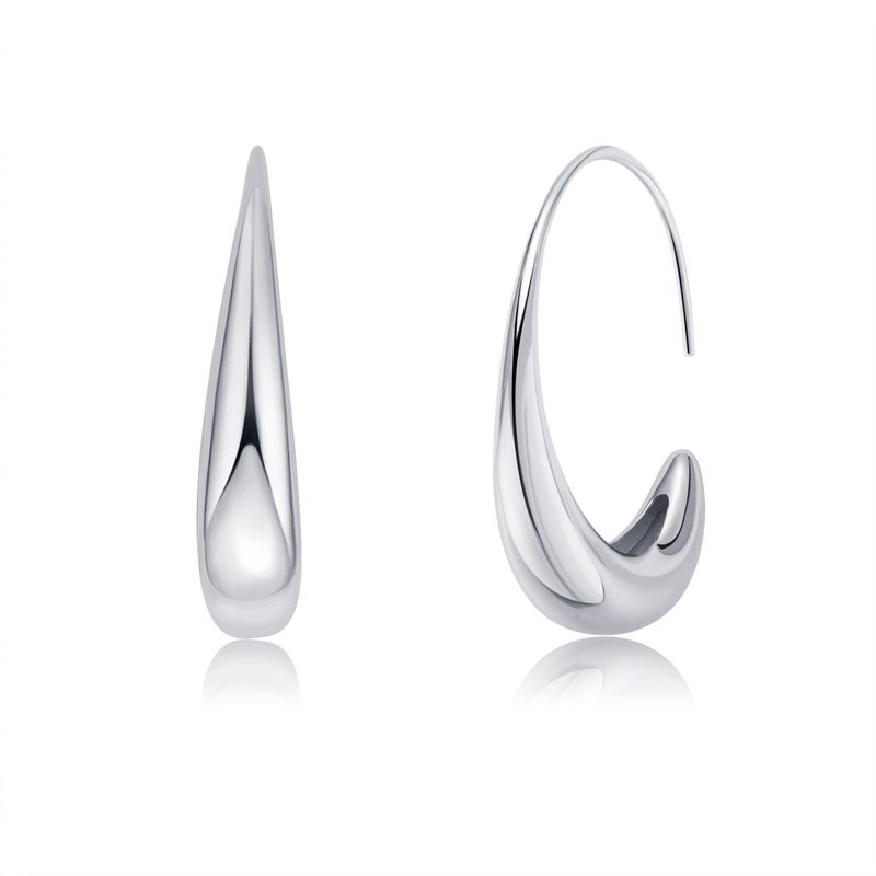 Orecchini da donna a forma di goccia d'acqua bicolore, squisiti, piccoli, freschi e freschi._voghion.com