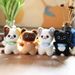 Kitten Adorable Plush Cute Toy Keychain Soft Stuffed Animal Charm Doll Bag_voghion.com