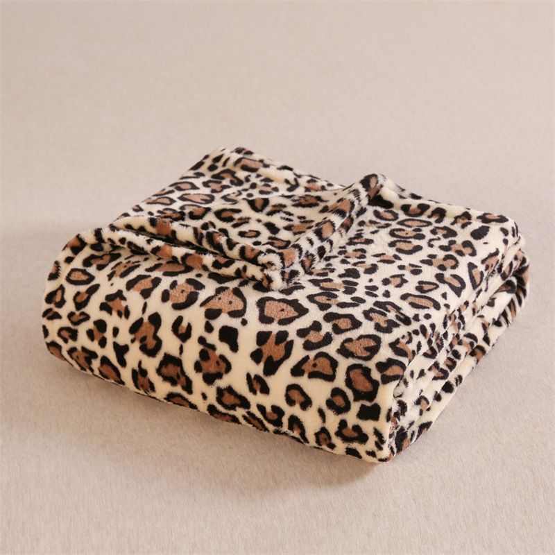 Flanell-Fleece-Überwurfdecke mit Leopardenmuster, weich und warm, perfekt für Couch, Bett oder Büro, leicht und doch gemütlich, maschinenwaschbar_voghion.com