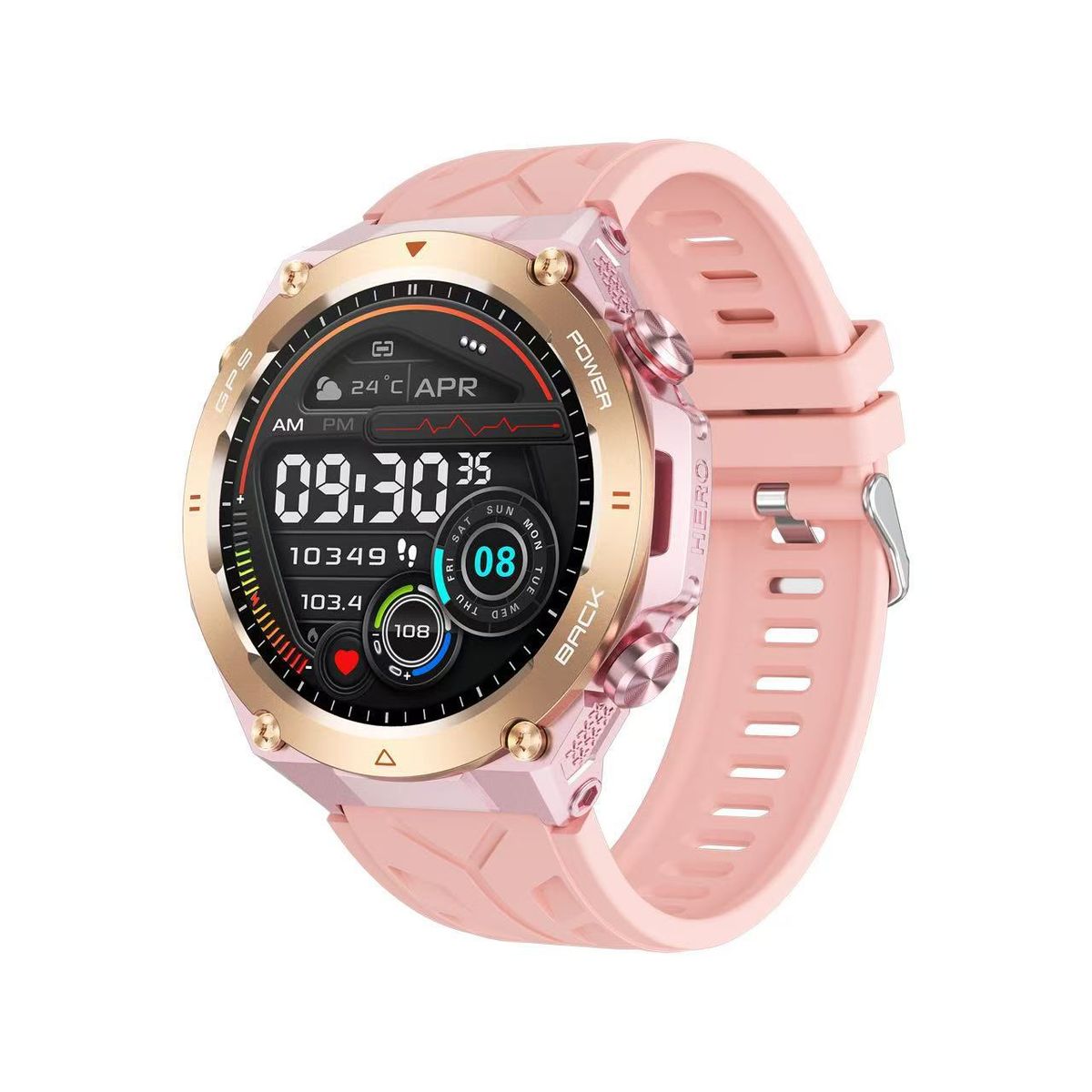Multi Function Smart Watch GPS Bluetooth Call Health Detection Outdoor Sports Air Pressure Compass_voghion.com