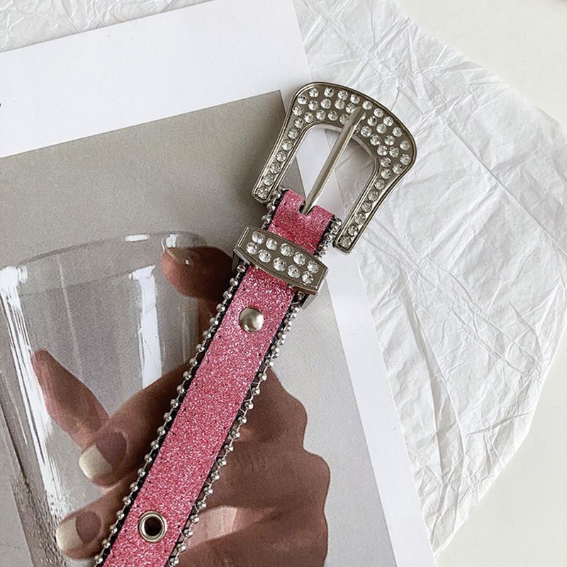 Y2g strass gürtel pin schnalle nische design frauen ins Wind Net red hot girl mode Europäischen und Amerikanischen retro mode gürtel_voghion.com