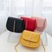 New Golden Tassel Double Layer Semi Circle Solid Color One Shoulder Saddle Bag Fashion Casual Women Small Bag_voghion.com