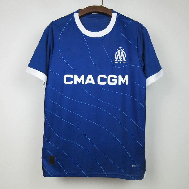 Maillot d'entraînement à manches courtes, bleu, édition joueur de Marseille, 23-24_voghion.com