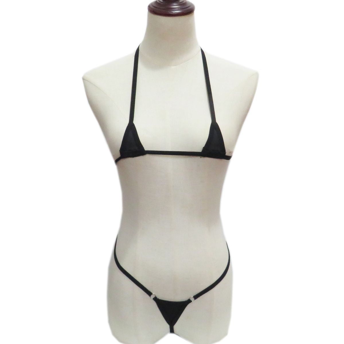Women's Gerie Mini Swimsuit Swimwear Lady Sexy See-through Panties Three-Point Bikini Suit_voghion.com