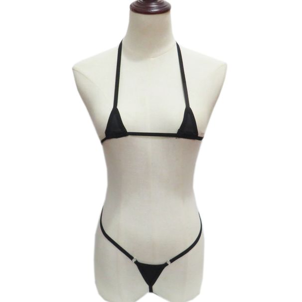 Women's Gerie Mini Swimsuit Swimwear Lady Sexy See-through Panties Three-Point Bikini Suit_voghion.com