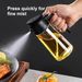 16oz Olijfolie Dispenser & Sproeier - 2-in-1 Keukenfles voor Koken, Salade, BBQ - Zwart-geel_voghion.com