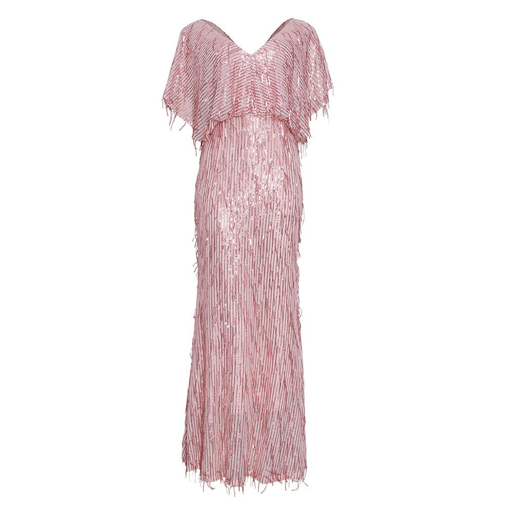 Naiste rõivad V-kaelusega Seksikas litritega tutidega banketikleit_voghion.com