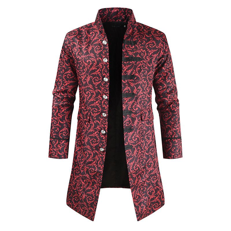 Women's Clothing Women's Autumn And Winter New Steam Punk Men's Fashion Casual Windbreaker Coat Dl356-P75_voghion.com