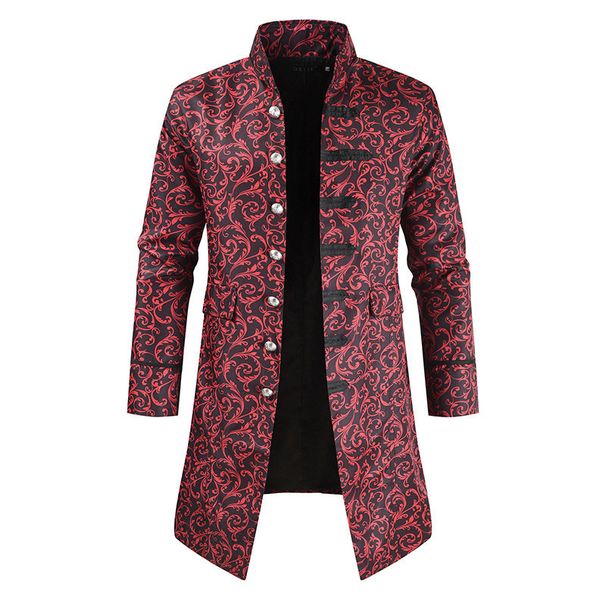 Women's Clothing Women's Autumn And Winter New Steam Punk Men's Fashion Casual Windbreaker Coat Dl356-P75_voghion.com