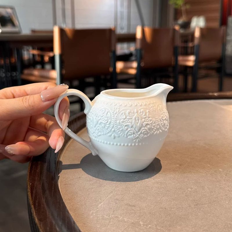 Choiceness Milchkännchen aus Keramik im Barockstil für den Nachmittagstee/Kaffee_voghion.com