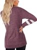 Famulily - Maglietta casual a maniche lunghe con blocchi di colore a righe, comoda da donna, taglia S-XXL_voghion.com