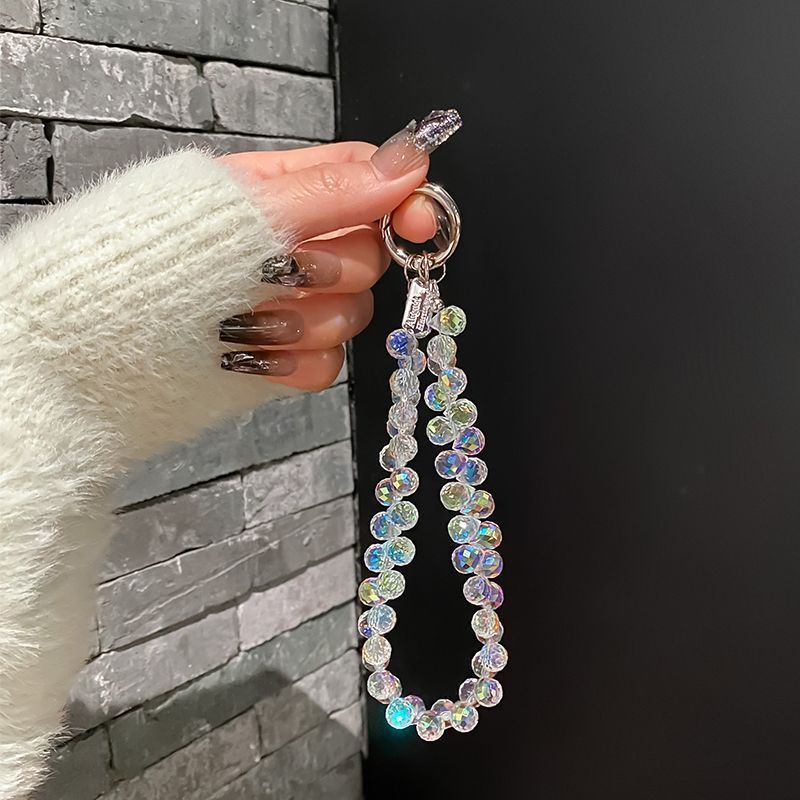 Crystal Phone Pendant New Beaded Chain Wrist Strap Bracelet Lanyard For Women High-End Lightweight_voghion.com