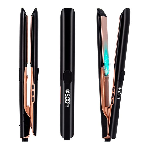 Hair Curler Straight Dual Purpose Electric Plywood Household Curling Iron Negative Ion High Temperature Hair Straightener Vibration Straightener_voghion.com