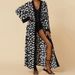 Women's Clothing Beach cover-up rayon zebra pattern holiday bikini sunscreen cardigan dress large size loose_voghion.com