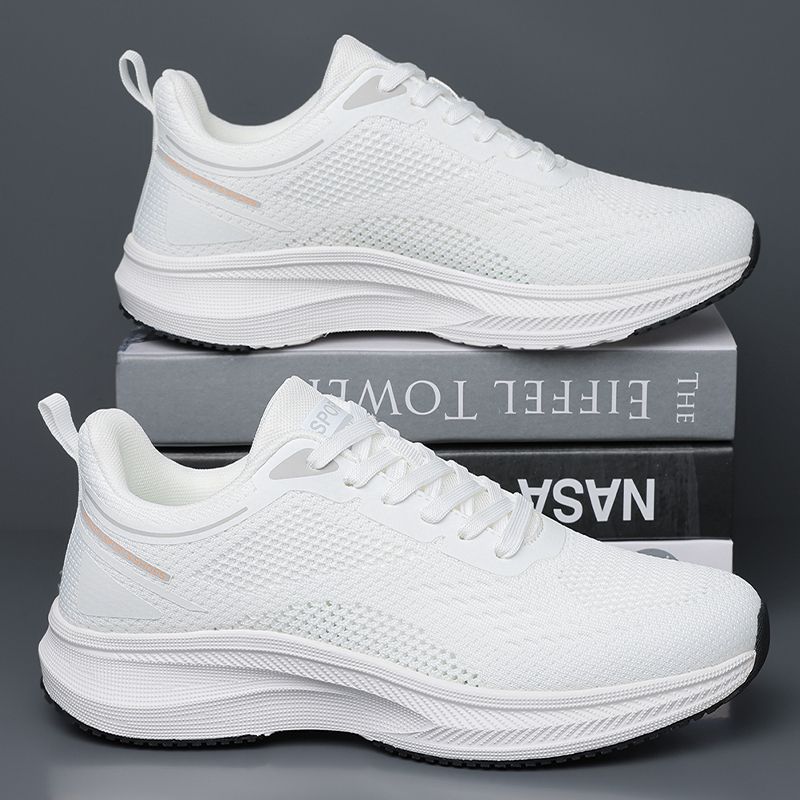 Weiße Wanderschuhe für Herren, atmungsaktiv, lässig, leicht, Laufschuhe, Basketball-Sneakers, männlich, hochwertige Sportschuhe, Herren-Sneakers_voghion.com