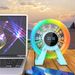 Portable Ferris Wheel Bluetooth Speaker RGB Colorful Light Wireless Soundar Handfree Call Mp3 Music Player With Alarm_voghion.com
