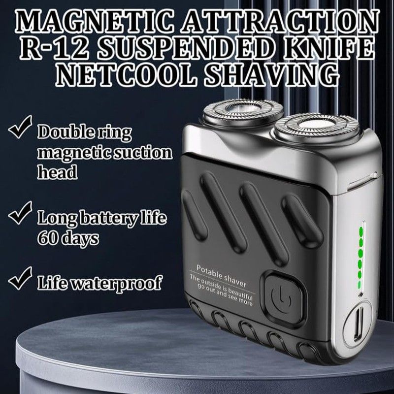 Professional Electric Shaver Wet Dry Rotary Shaving Razor Portable Trimmer Mens_voghion.com