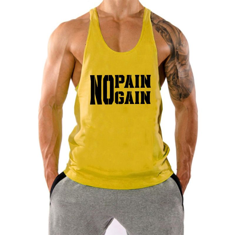 Muscle Doctor Trendy Loose Sports Men's Fitness Training Quick-Dry Breathable Tank Top Sleeveless Vest_voghion.com