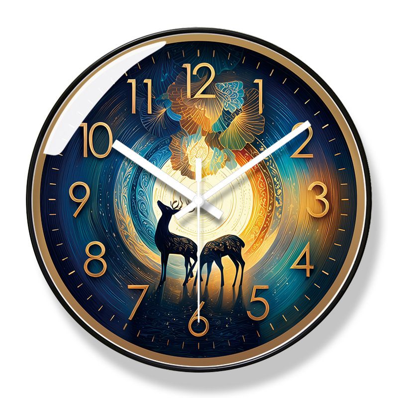 Yipula 7123 Living Room Silent Art Chinese Style Hanging Modern Wall Watch Home Quartz Clock_voghion.com