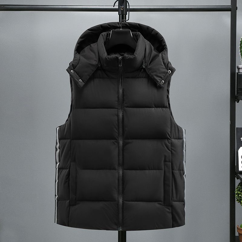Men's Reflective Puffer Vest Winter Warm Sleeveless Jacket Plus Size Quilted Vest For Outdoor Sports (Black, Grey, Blue, Red)_voghion.com