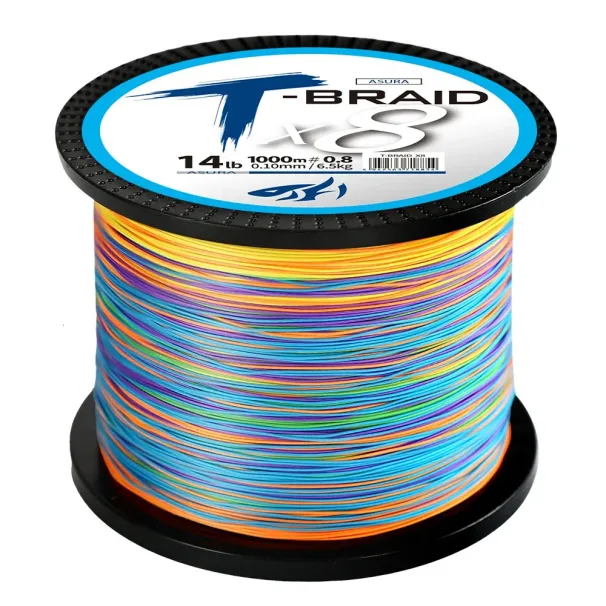 Tresse de pêche ThornsLine X8 Upgrade super résistante, 8 brins, multifilament PE, 300-1 000 m, idéale pour la pêche à la carpe_voghion.com