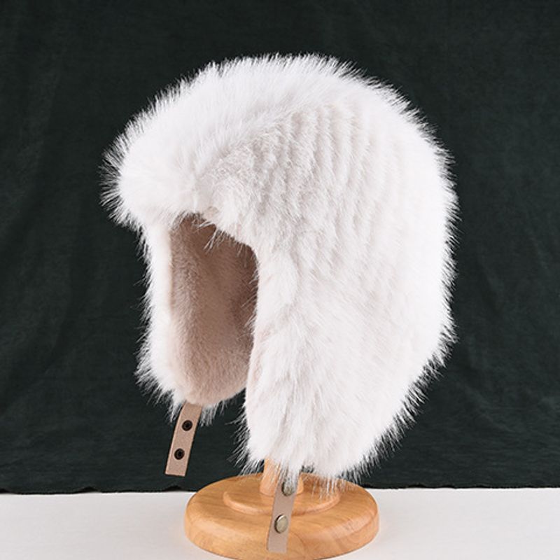Kaninchen Lei Feng Frauen Winter Plüsch dicken Gehörschutz modische Nerz Pelz winddicht kalten Schnee_voghion.com