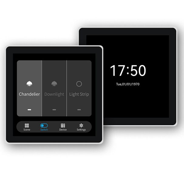 Smart 4-Channel Touchscreen Relay Switch With Scene Control (Zigbee 3.0/WiFi, Alexa/Google Home Compatible, Wall Mountable, Energy Monitoring)_voghion.com