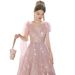 Romantic Pink Princess Ball Gown – Elegant A-Line Prom Dress For Weddings, Graduation & Formal Events (XS-5XL, Soft Tulle & Polyester)_voghion.com