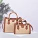 2024 new straw woven color matching hand-held tote one-shoulder cross-body bamboo handle cross-border holiday casual women's bag_voghion.com
