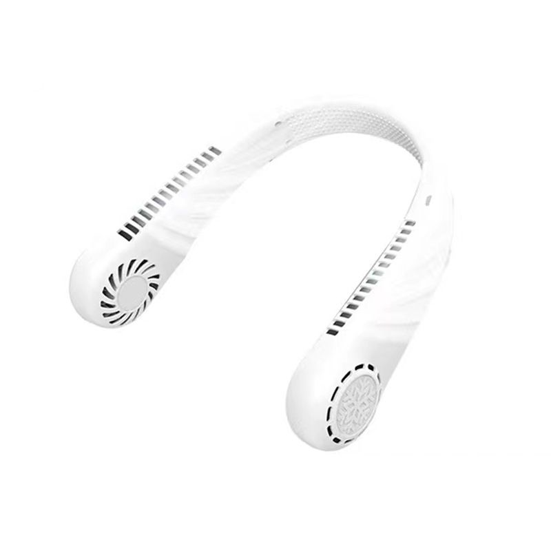 Ventilatore da collo Turbo senza pale - Ventilatore portatile ricaricabile a lunga durata (8 ore, ≤25 dB, a mani libere) per ufficio/esterno_voghion.com