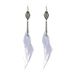 New Long Chain Feather Earrings Ethnic Style Feather Earrings 2024 Scenic Area Seaside Photo Earrings_voghion.com