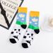2025d Trendy Cow Ice Cream For Men Women, Couple Mid-Calf Socks, Blue Sky And White Cloud Sports Versatile Cotton Socks_voghion.com