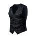 Men's Clothing Men's Casual Suit Vest Men's European Size Fashion V Neck Formal Vest Vest_voghion.com