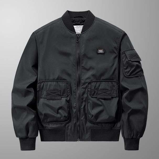 Herren Bomberjacke Jacke Fluganzug Baseball Uniform Arbeit_voghion.com