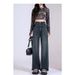 Womens Casual Straight Leg Jeans Loose Fit Denim Pants High Waist Light Blue Wide Leg Vintage Destroyed Autumn New Design_voghion.com