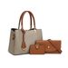Elegante set tote madre-figlia - Borsa a tracolla e a spalla di grande capacità con più scomparti, borsa alla moda in pelle PU per donna_voghion.com