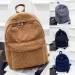 Trend Backpack Fashion Womens Corduroy Academy Solid Color School Youth Travel Shoulder Bag 250408l_voghion.com