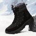 Winter men's snow boots platform daily household plus fleece high top boots men plus size casual shoes men_voghion.com