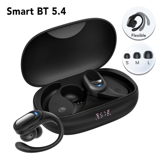 Bluetooth Sport Kopfhörer Sweatproof Laufen Ohrhörer Ohrbügel für IOS Android_voghion.com