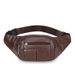 PU Leather Men's Chest Simple Casual Durable Business Cashier Portable Commuting Single Shoulder Crossbody Sports Waist_voghion.com