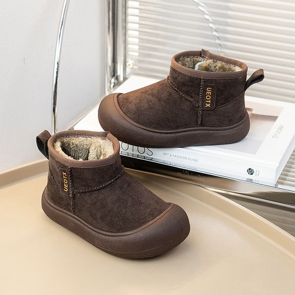 2025 Winter Neue Sport Stil Kinder Schnee Wildleder Anti-Kick Geschlossen-Zehe Jungen Und Mädchen Warme Für Ältere kinder Baumwolle_voghion.com