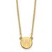 Sterling Silver Gold-plated Tiny Circle Block Letter W Initial Necklace_voghion.com