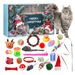 Cat Advent Calendar Christmas Countdown – 24-Day Holiday Surprise Box With Mini Cat Toys & Festive Treats, Purr-fect Gift For Cat Lovers_voghion.com