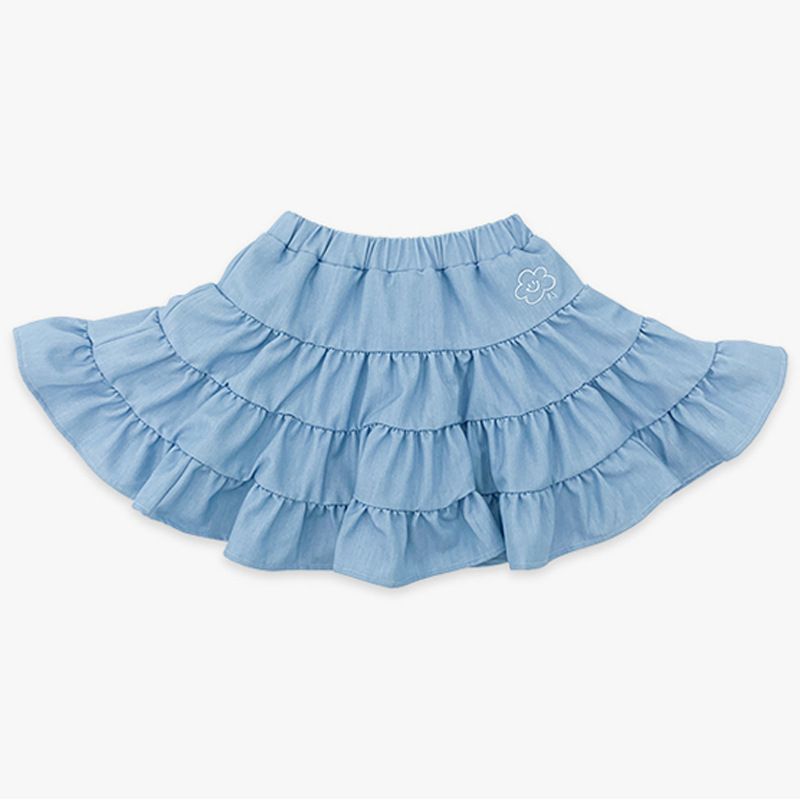 Kid's Clothing Autumn New PS Fashion Children's Girls Leisure Princess Fluffy Flower Embroidered Short Skirt_voghion.com