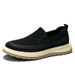 Summer New Breathable Lightweight Thin Casual Soft Sole Slip-On Deodorant Mesh Shoes Men_voghion.com