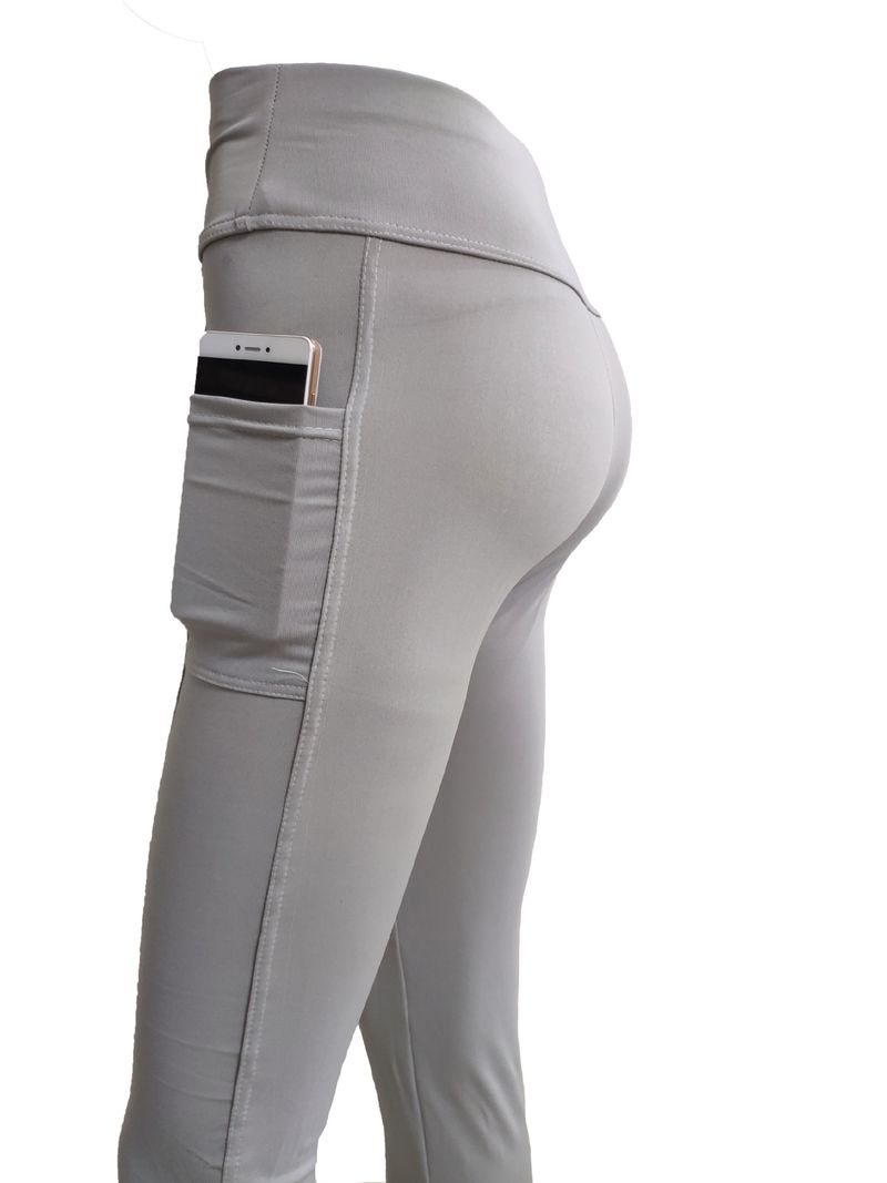 Calças de ioga de cintura alta com bolsos laterais para mulheres - Leggings elásticas para treino, corrida e academia - Calças de ginástica confortáveis ​​para ioga, corrida e exercícios_voghion.com