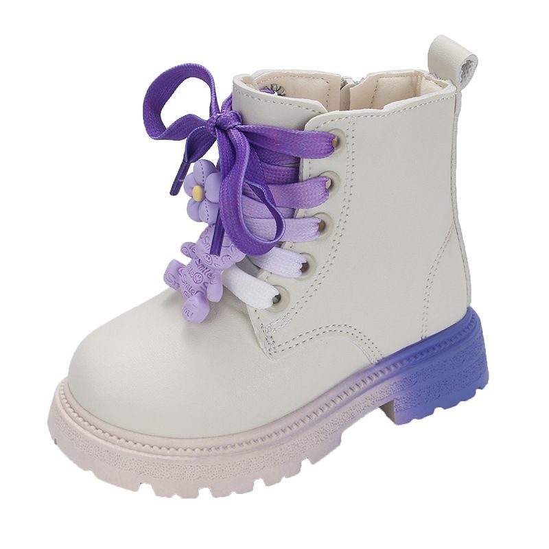 Girls' Little Leather 2024 Spring Autumn New Style Children's Anti slip Boys' Middle and High School Students Korean_voghion.com