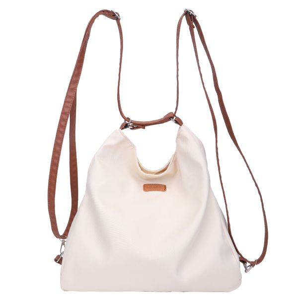 Σακίδιο πλάτης μεγάλης χωρητικότητας δημοφιλές απλό commuting μασχάλες tote μοντέρνα τάση γυναικεία υφή τσάντα καμβά_voghion.com